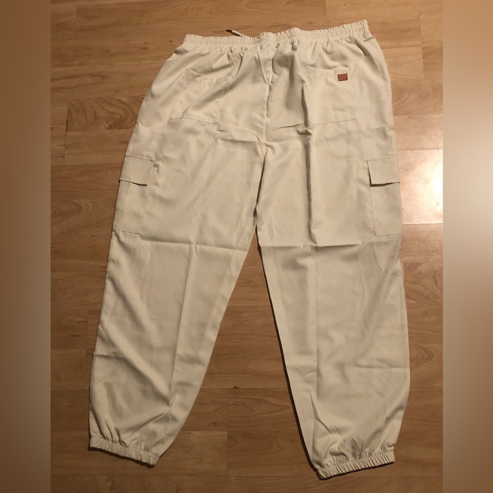 Cream Men Cargo Pants